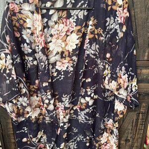 Floral kimono cardigan